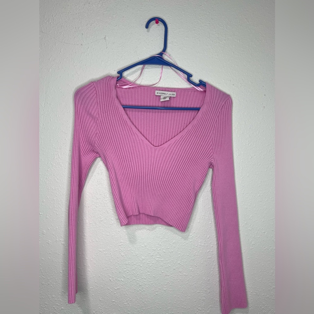 Sincerely Jules pink crop top